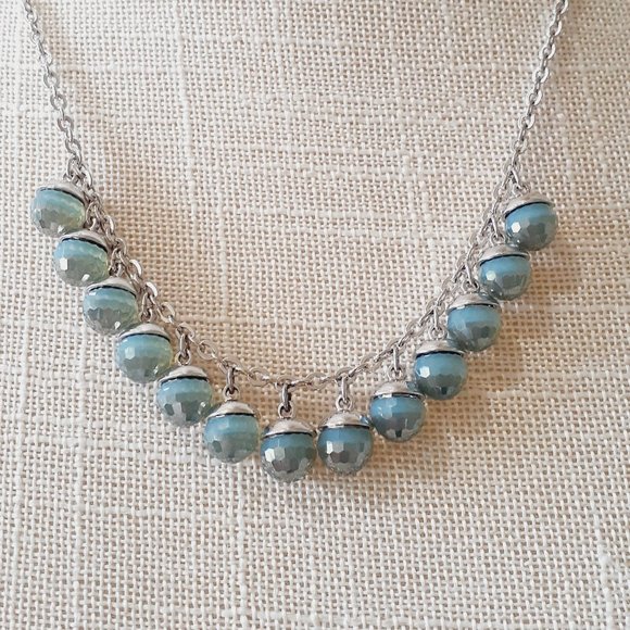 Swarovski Brand  Crystal Ball Drops Necklace - Picture 1 of 8